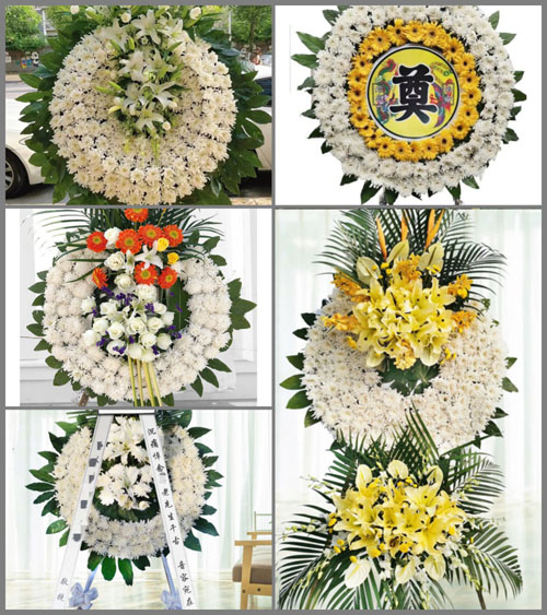 山东济宁任城区喻屯镇河北朱村花圈速递